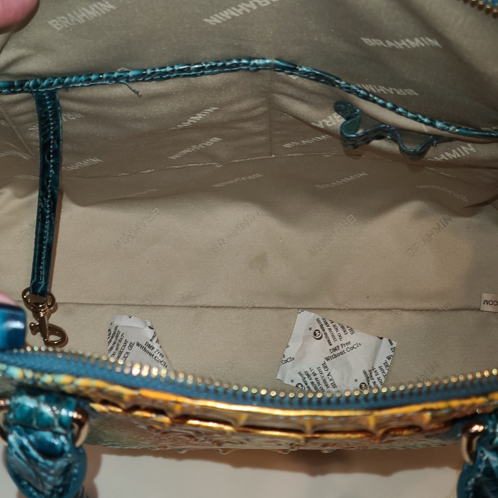 Brahmin NWT Large Duxbury Bermuda Ombre Melbourne SET W Ady Wallet NWT - Picture 15 of 16